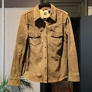 Vintage Suede Shirt Jacket